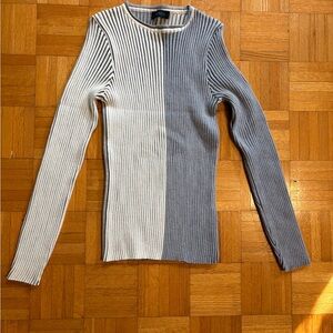 Men’s Cashmere Two Toned Muscle Shirt -  Minimalist Chic - Fitted